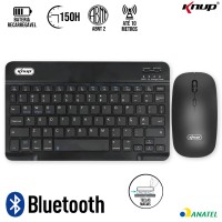 Kit Teclado + Mouse sem Fio KP-TE127 Knup - Preto